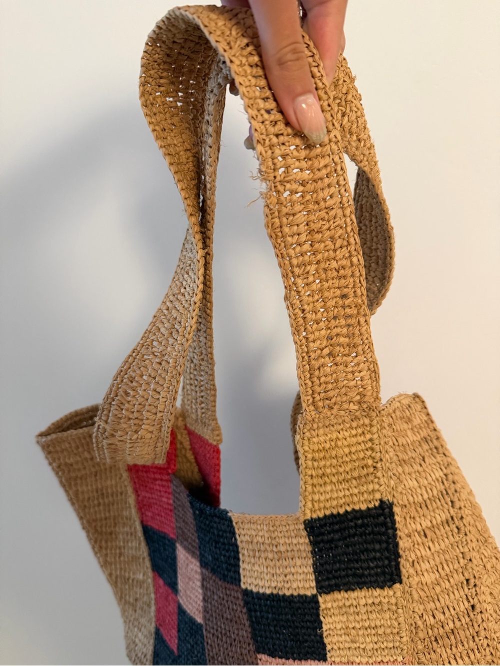 Sandro Woven Patchwork Shoulder Bag - Picture 5 of 5